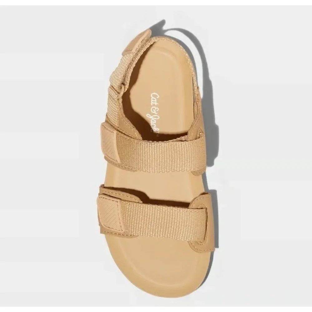 Toddler Boy Cedric Sandals by‎ Cat & Jack Tan New With Tags